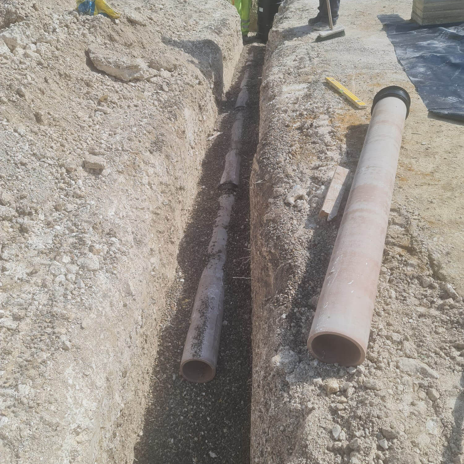 drainpipe trench