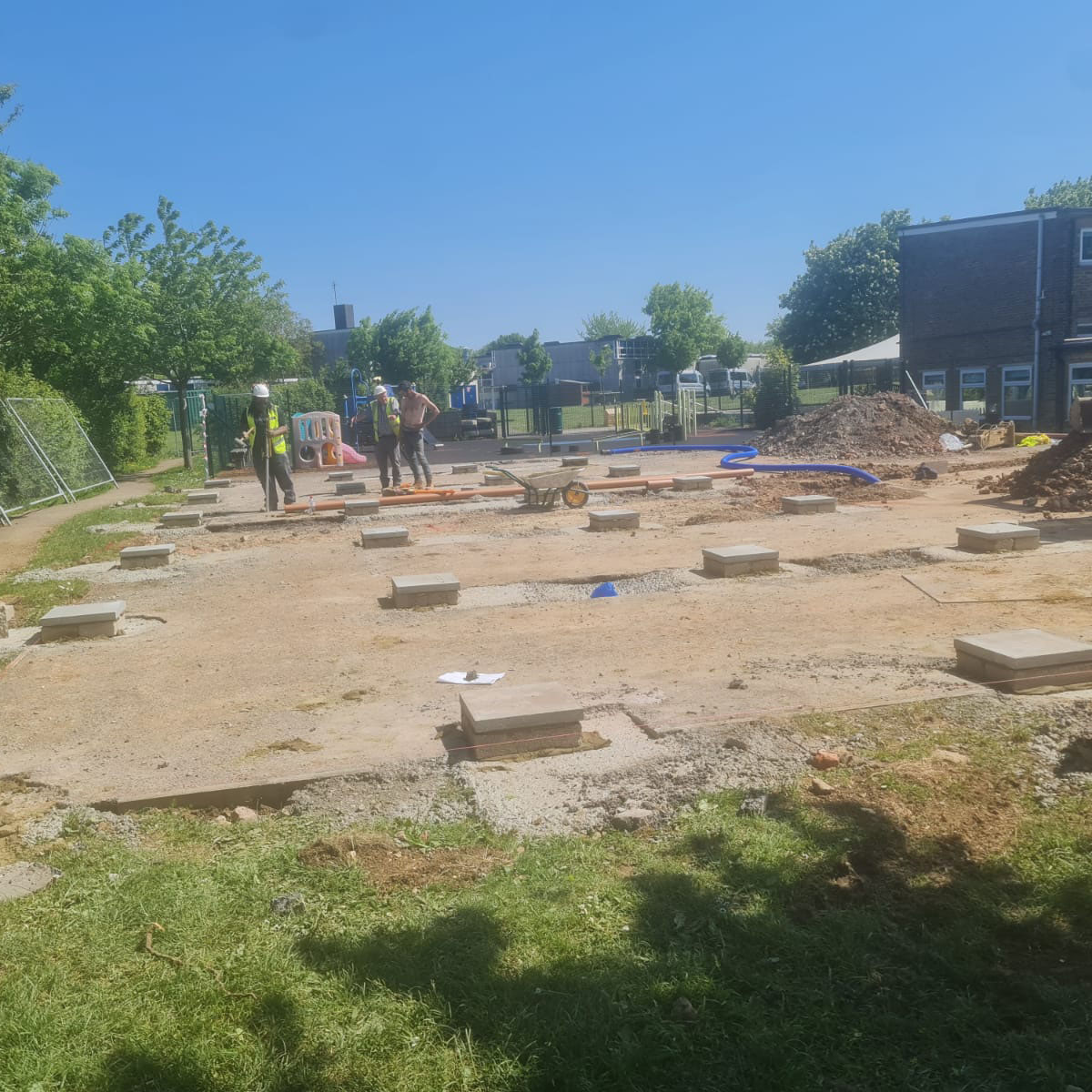 large construction area